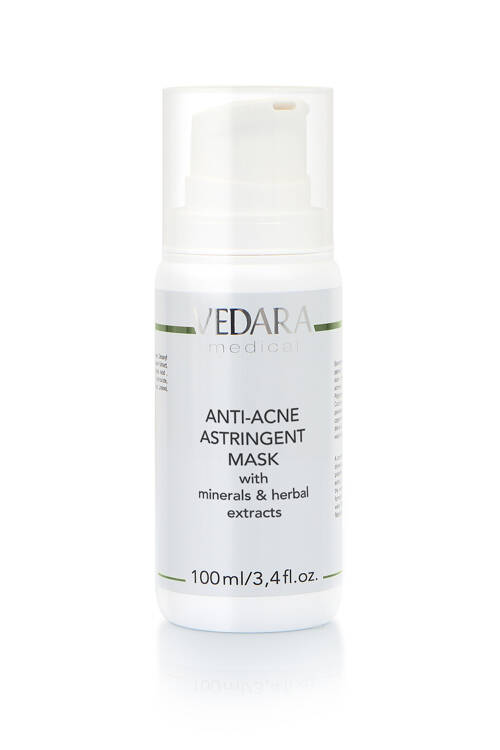 Anti-Acne Astringent Mask with minerals & herbal extracts 100ml (M4228) Vedara Medical