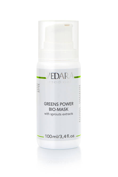 Green biomask nourishing and renewing dry, vascular skin 100 ML (M401) Vedara Medical