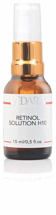 Retinol H10 solution 0.5% - for dry and mature, oily, acne-prone, sensitive, vascular skin, with discolorations 15 ml (M005) Vedara Medical