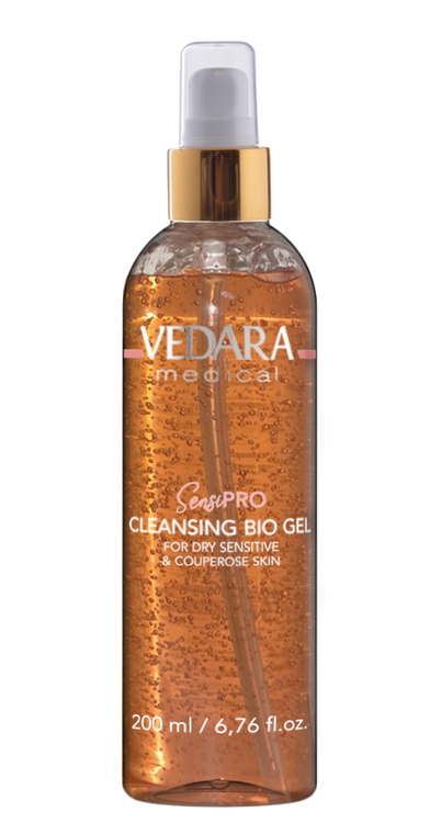  Vedara Medical SensiPRO Oczyszczający Bio Żel do skóry suchej, wrażliwej i naczynkowej 200 ml