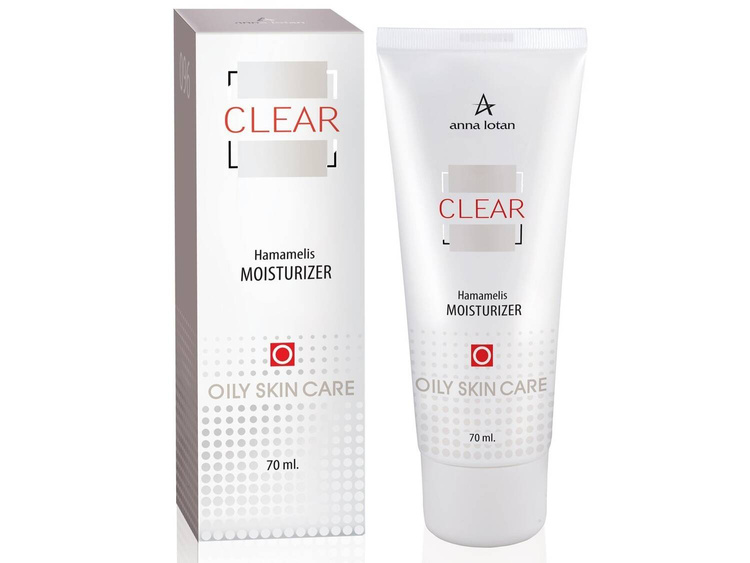 Moisturizer cream with witch hazel extract Anna Lotan 70 ml - for acne skin, for pimples (802)