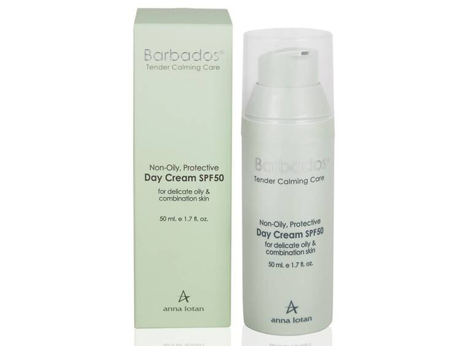 Matujący krem ochronny SPF50 Anna Lotan 50 ml – Barbados (303)