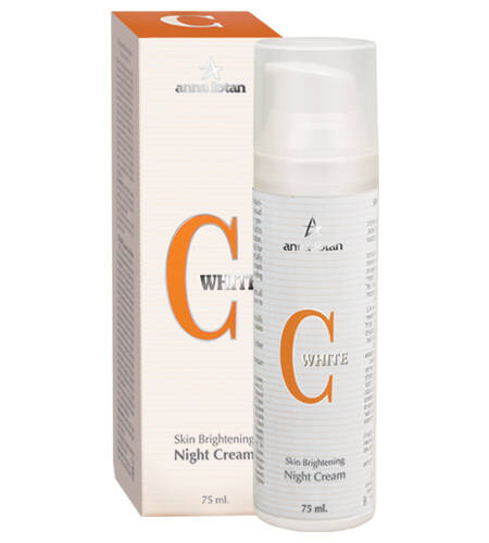Antioxidant night cream with vitamin C Anna Lotan 75 ml - whitening for discolored and vascular skin