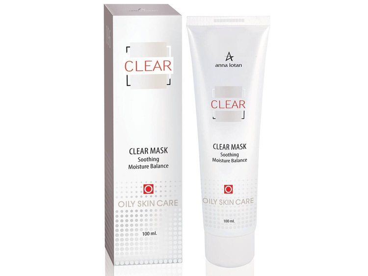 Czysta maseczka wyciszająca Anna Lotan 100 ml - do cery trądzikowej, na wypryski (805)