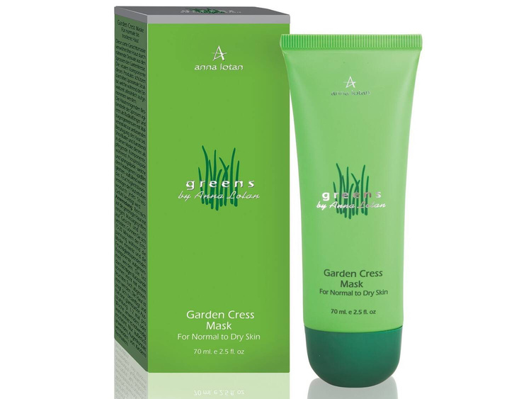 Green organic anti-wrinkle mask Anna Lotan 70 ml - rejuvenating and lifting