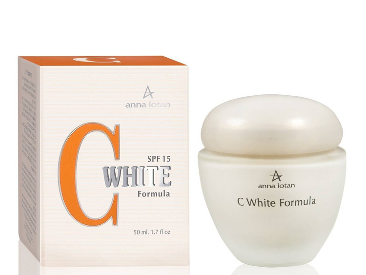 Anna Lotan rejuvenating cream with vitamin C 50 ml - whitening for skin with discolorations and vascular skin