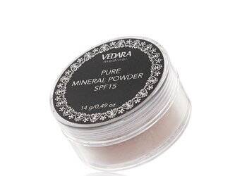 Mocno Kryjący Puder Mineralny SPF15+ (M300-1-Lightening) 14g – Vedara Medical